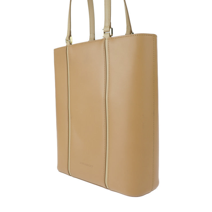 BURBERRY バーバリー トートバッグ ハンドバッグ YD 4351 09 レザー キャメル系 ゴールド金具 ショルダーバッグ