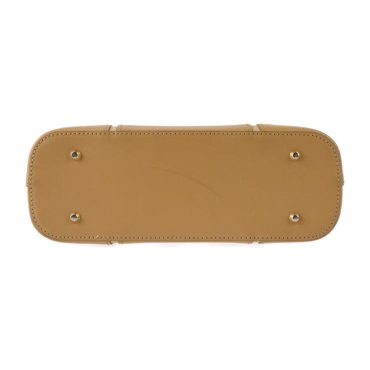 BURBERRY バーバリー トートバッグ ハンドバッグ YD 4351 09 レザー キャメル系 ゴールド金具 ショルダーバッグ