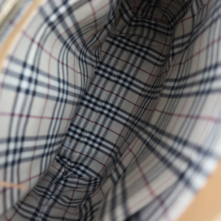 BURBERRY バーバリー トートバッグ ハンドバッグ YD 4351 09 レザー キャメル系 ゴールド金具 ショルダーバッグ