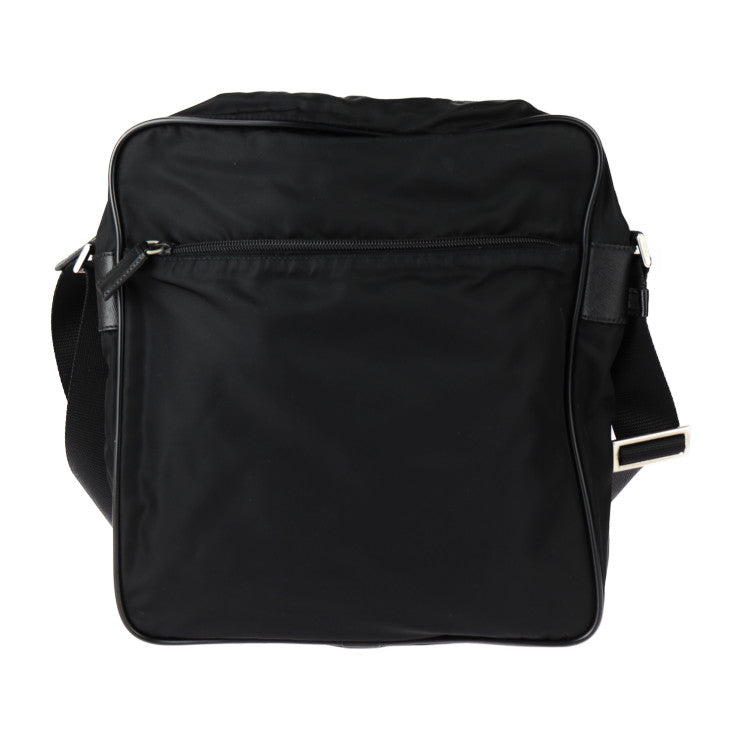 PRADA プラダ トライアングルロゴ ショルダーバッグ V161 ナイロン NERO ブラック シルバー金具 三角ロゴプレート