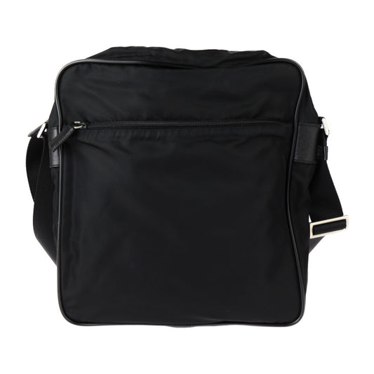 PRADA プラダ トライアングルロゴ ショルダーバッグ V161 ナイロン NERO ブラック シルバー金具 三角ロゴプレート