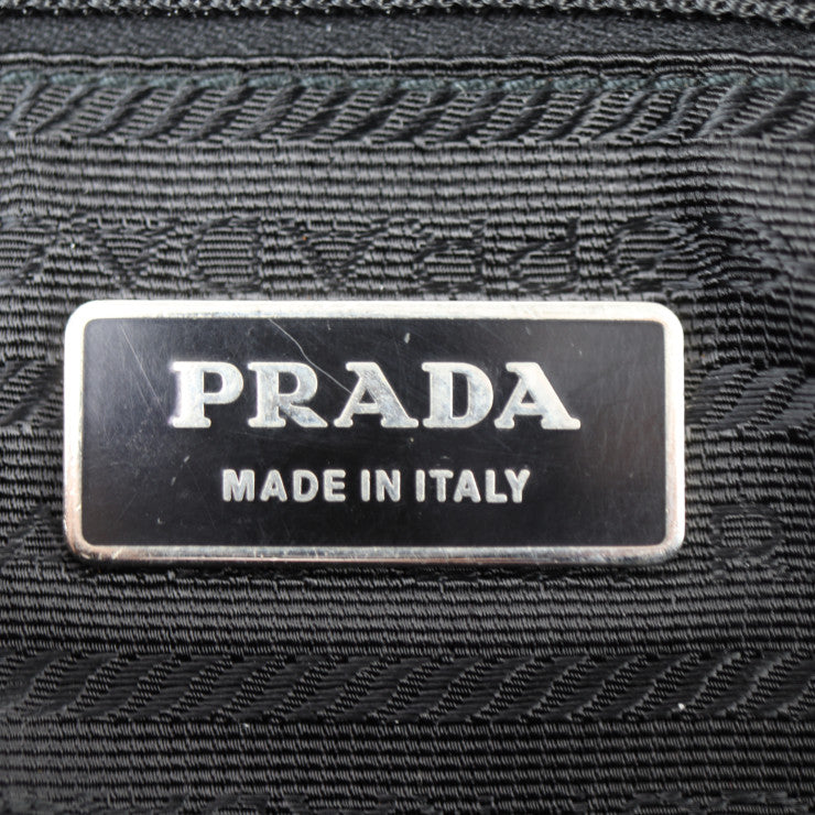 PRADA プラダ トライアングルロゴ ショルダーバッグ V161 ナイロン NERO ブラック シルバー金具 三角ロゴプレート