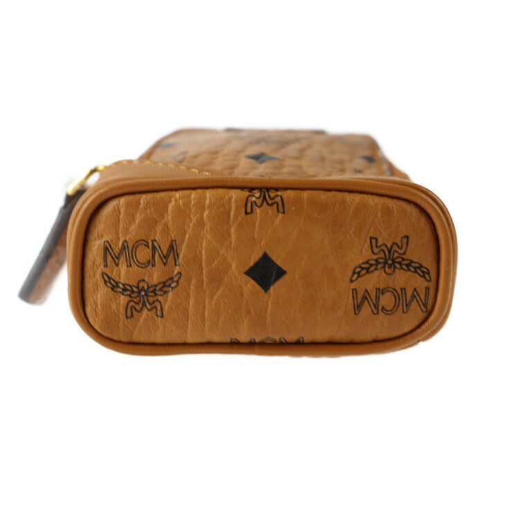 新品未使用展示品 MCM エムシーエム AirPods Charms エアポッズチャーム その他小物 MXZASV114CO レザー キャメル ゴールド金具 ポーチ ケース