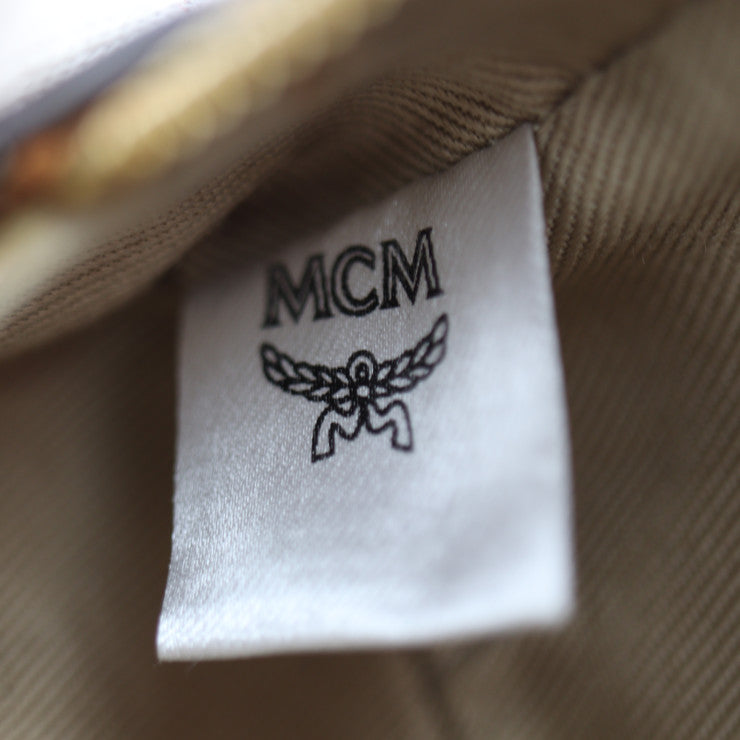 新品未使用展示品 MCM エムシーエム AirPods Charms エアポッズチャーム その他小物 MXZASV114CO レザー キャメル ゴールド金具 ポーチ ケース