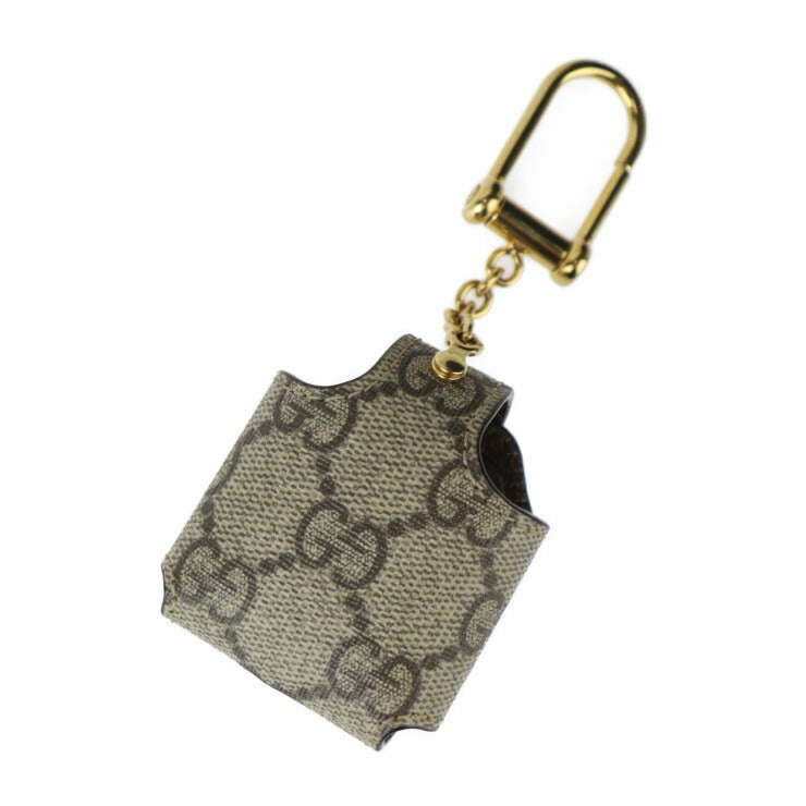 超美品 GUCCI グッチ AirPodsケース オフィディア その他小物 596720 GGスプリームキャンバス ベージュ ブラウン ゴールド金具
