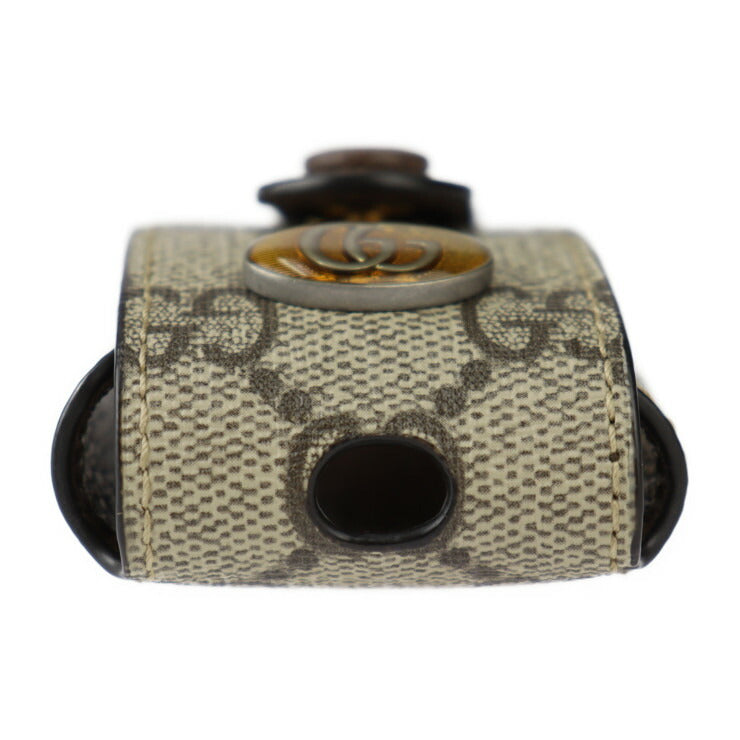 超美品 GUCCI グッチ AirPodsケース オフィディア その他小物 596720 GGスプリームキャンバス ベージュ ブラウン ゴールド金具
