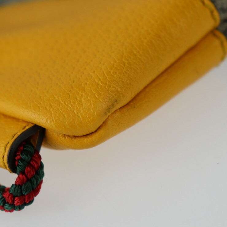 美品 GUCCI グッチ ドローストリングバッグパック GGスプリーム アングリーキャット リュック・デイパック 473872 PVC レザー ベージュ イエロー ブラウン キャットヘッド アングリーキャット タイガー