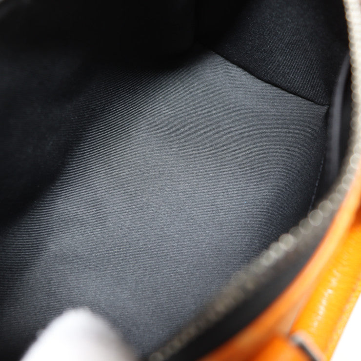 超美品 LOUIS VUITTON ルイ ヴィトン キーポル バンドリエール25 タイガラマ ハンドバッグ M31044 PVCコーティングキャンバス レザー オレンジ シルバー金具 モノグラム