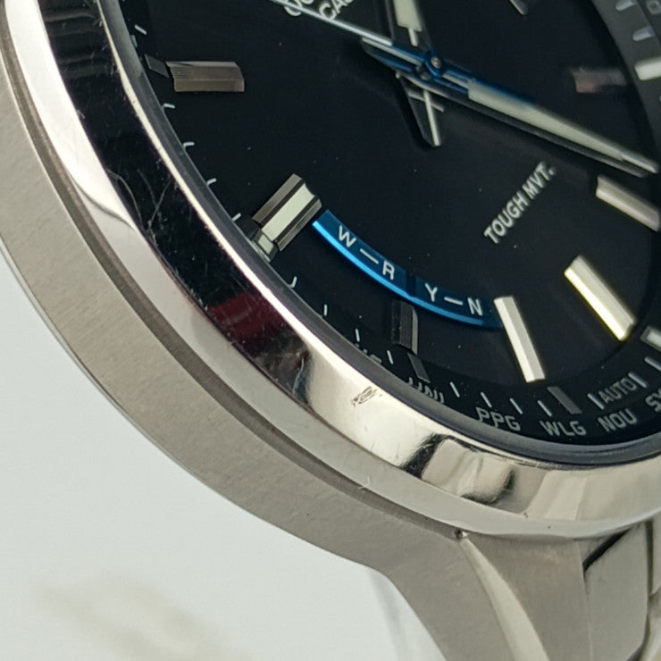 CASIO カシオ 腕時計 OCEANUS オシアナス OCW-T150-1AJF シルバー ブラック文字盤 チタン メンズ ソーラー電波