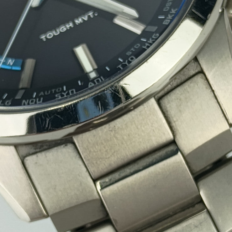 CASIO カシオ 腕時計 OCEANUS オシアナス OCW-T150-1AJF シルバー ブラック文字盤 チタン メンズ ソーラー電波