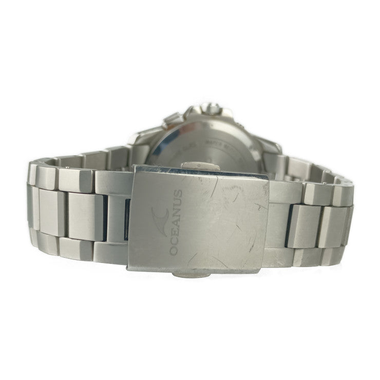 CASIO カシオ 腕時計 OCEANUS オシアナス OCW-T150-1AJF シルバー ブラック文字盤 チタン メンズ ソーラー電波