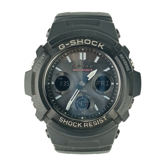 CASIO カシオ 腕時計 G-SHOCK Gショック AWG-M100SBC-1AJF ブラック 樹脂 ステンレス メンズ アナデジ ソーラー電波