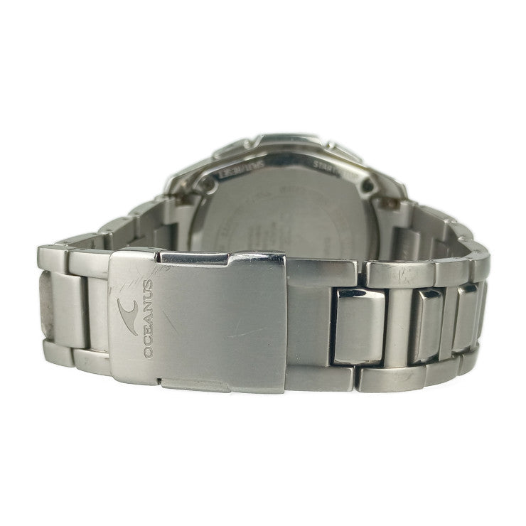 CASIO カシオ 腕時計 OCEANUS オシアナス OCW-T600TD-1AJF シルバー ブラック文字盤 チタン メンズ ソーラー電波