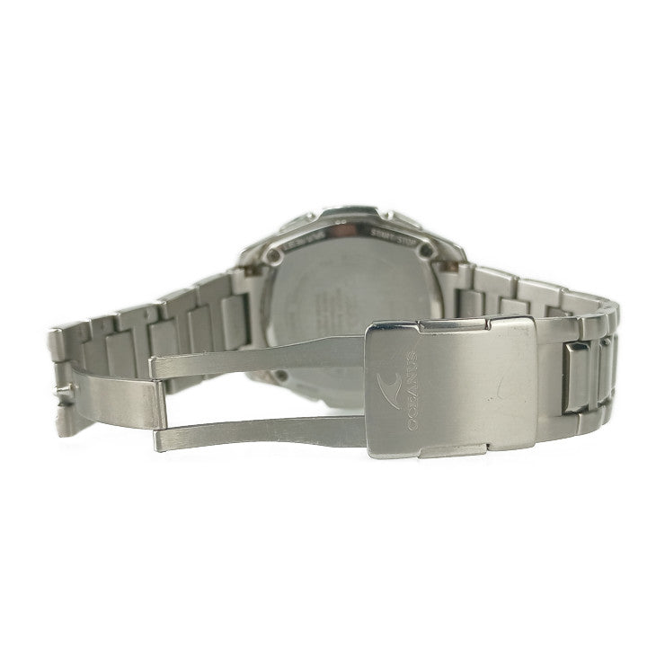 CASIO カシオ 腕時計 OCEANUS オシアナス OCW-T600TD-1AJF シルバー ブラック文字盤 チタン メンズ ソーラー電波