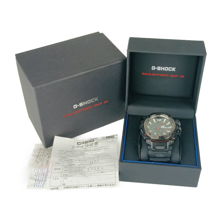 CASIO カシオ 腕時計 G-SHOCK GRAVITYMASTER Gショック グラビティマスター GPW-2000-1AJF ブラック 樹脂 ステンレス メンズ GPS ソーラー電波