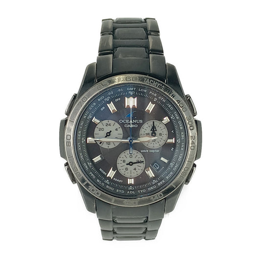 CASIO カシオ 腕時計 OCEANUS オシアナス OCW-T600TDCJ-1AJF ブラック チタン メンズ ソーラー電波