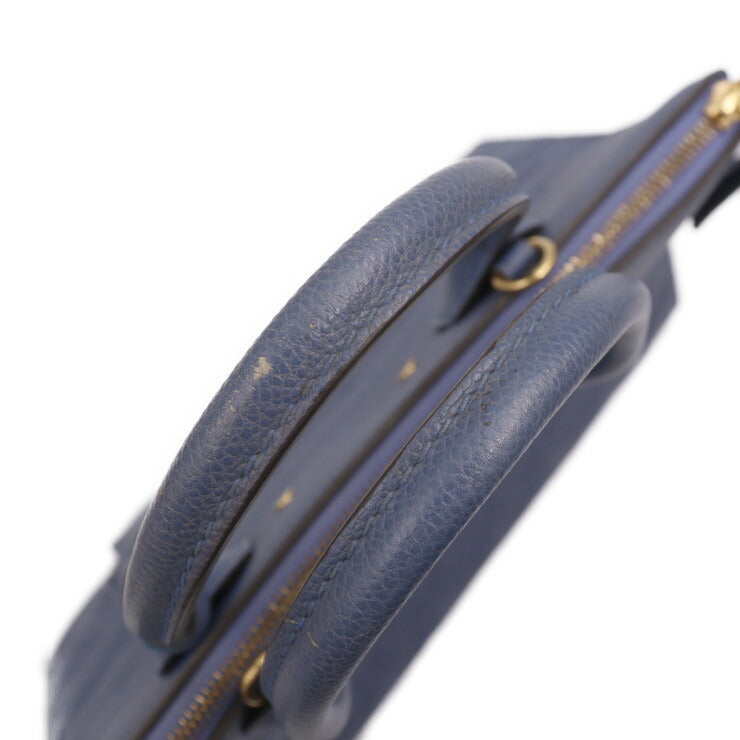 LOUIS VUITTON ルイ ヴィトン ポンヌフ MM モノグラムアンプラント ハンドバッグ M41751 レザー デニムアンクル ゴールド金具 2WAY ショルダースバッグ ビトン ブルー系