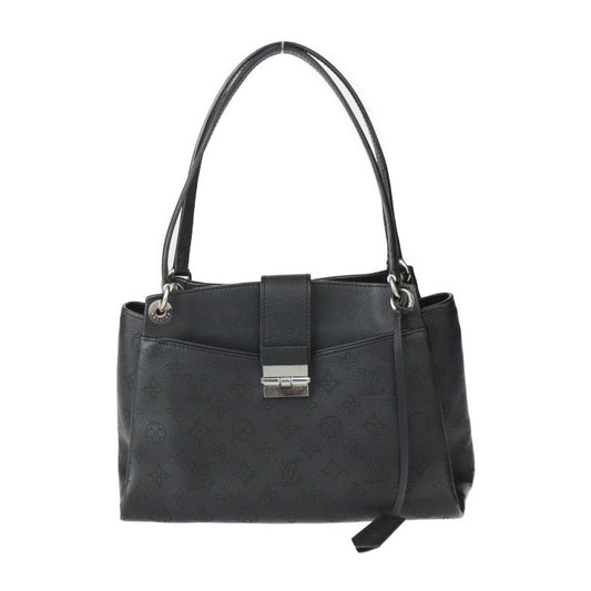 LOUIS VUITTON ルイ ヴィトン セーヴル モノグラム マヒナ ハンドバッグ M41788 レザー ブラック シルバー金具 ショルダーバッグ トートバッグ ビトン