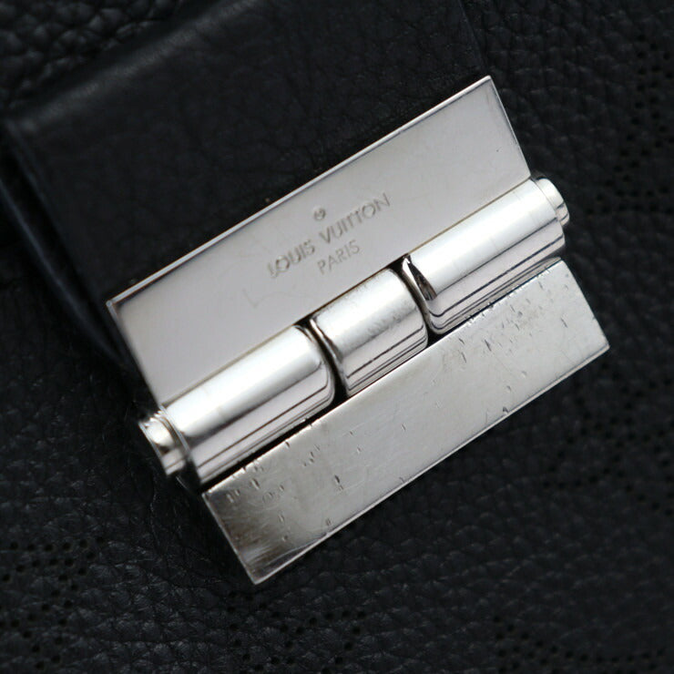 LOUIS VUITTON ルイ ヴィトン セーヴル モノグラム マヒナ ハンドバッグ M41788 レザー ブラック シルバー金具 ショルダーバッグ トートバッグ ビトン