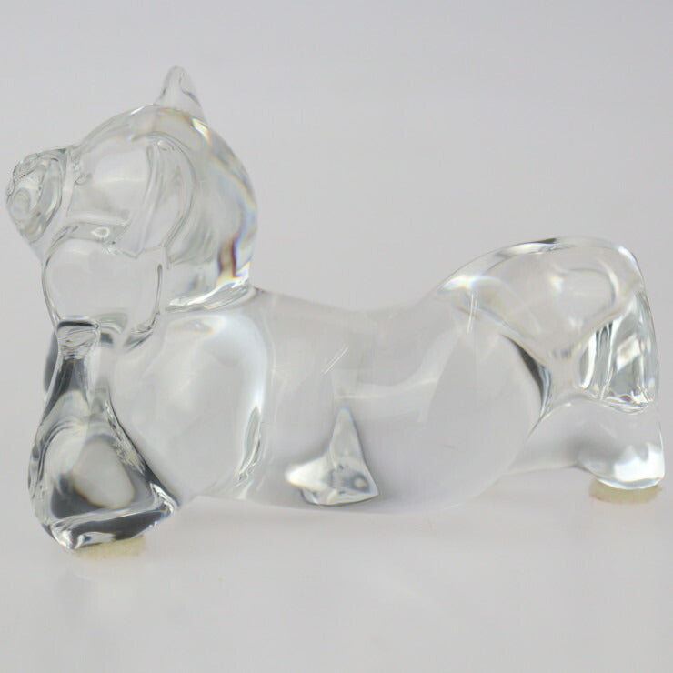 美品 Baccarat バカラ テディベア ドリーマー（夢見るテディベア） NOEL ノエル インテリアその他 - クリスタルガラス クリア フィギュリン 置物