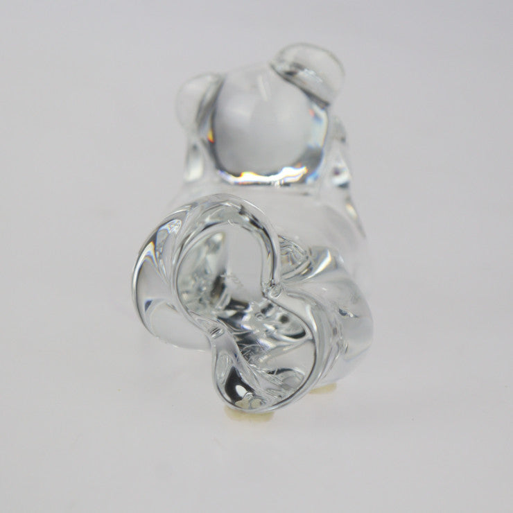 美品 Baccarat バカラ テディベア ドリーマー（夢見るテディベア） NOEL ノエル インテリアその他 - クリスタルガラス クリア フィギュリン 置物