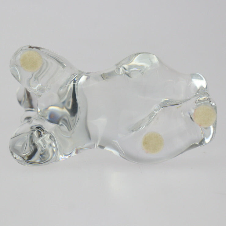 美品 Baccarat バカラ テディベア ドリーマー（夢見るテディベア） NOEL ノエル インテリアその他 - クリスタルガラス クリア フィギュリン 置物