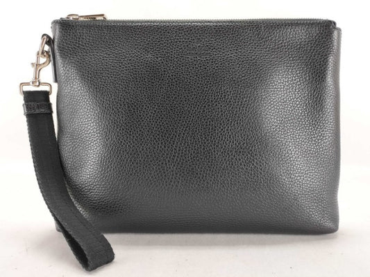 GUCCI グッチ クラッチバッグ コスモポリス 387075 ブラック系 レザー メンズ セカンドバッグ 美品