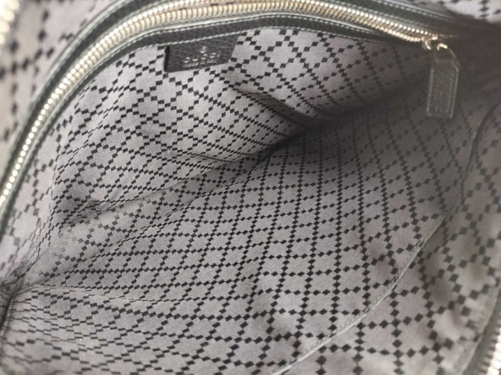 GUCCI グッチ クラッチバッグ コスモポリス 387075 ブラック系 レザー メンズ セカンドバッグ 美品