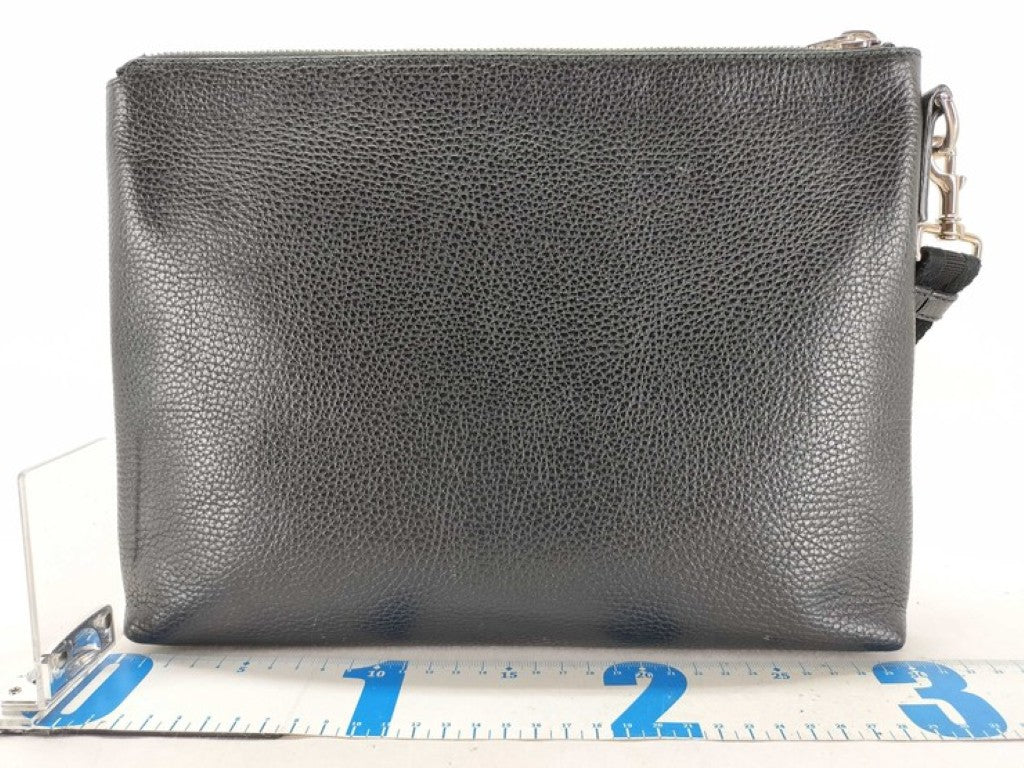 GUCCI グッチ クラッチバッグ コスモポリス 387075 ブラック系 レザー メンズ セカンドバッグ 美品