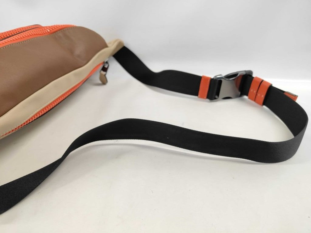 COACH コーチ ボディバッグ トラック ベルトバッグ CH110 マルチカラー系 レザー ユニセックス ウエストバッグ 美品