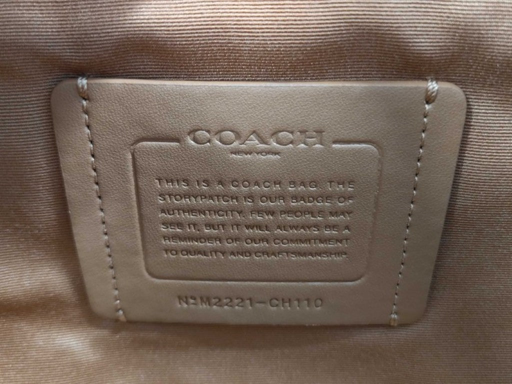 COACH コーチ ボディバッグ トラック ベルトバッグ CH110 マルチカラー系 レザー ユニセックス ウエストバッグ 美品
