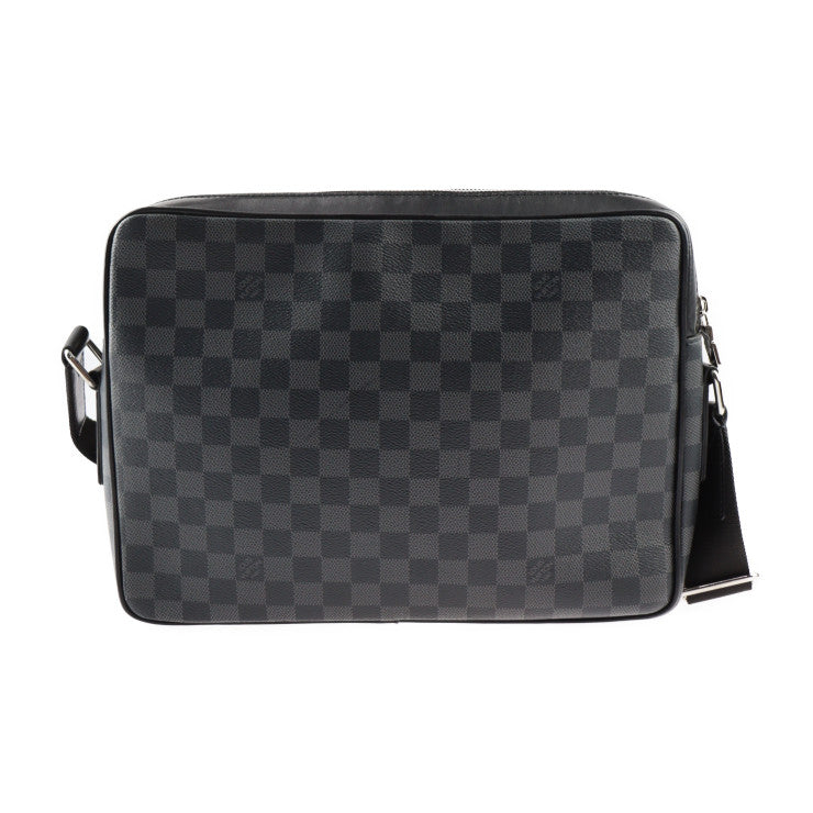 美品 LOUIS VUITTON ルイ ヴィトン トロカデロ メッセンジャーMM ダミエグラフィット ショルダーバッグ N40088 PVC レザー グレー ブラック シルバー金具 ビトン