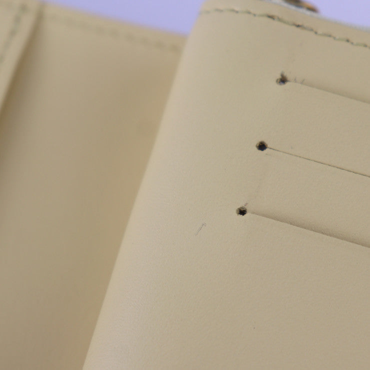 美品 LOUIS VUITTON ルイ ヴィトン ポルトフォイユ ルー ナノグラム 二つ折り財布 M82288 カーフレザー ジョーヌ ゴールド金具 ラウンドファスナー ビトン イエロー系