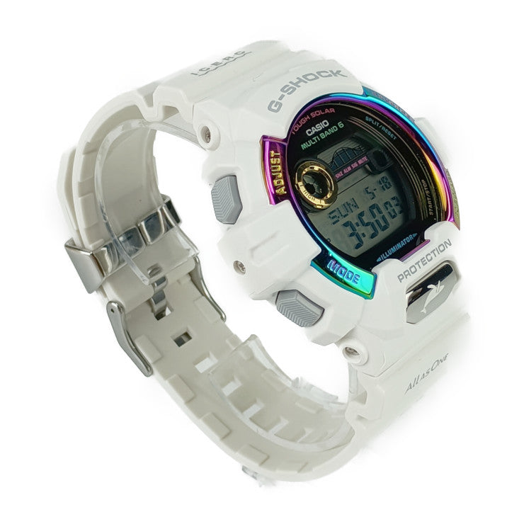超美品 CASIO カシオ 腕時計 G-SHOCK Gショック アイサーチ・ジャパン コラボレーションモデル GWX-8904K-7JR ホワイト マルチカラー ラバー ステンレス メンズ デジタル ソーラー電波