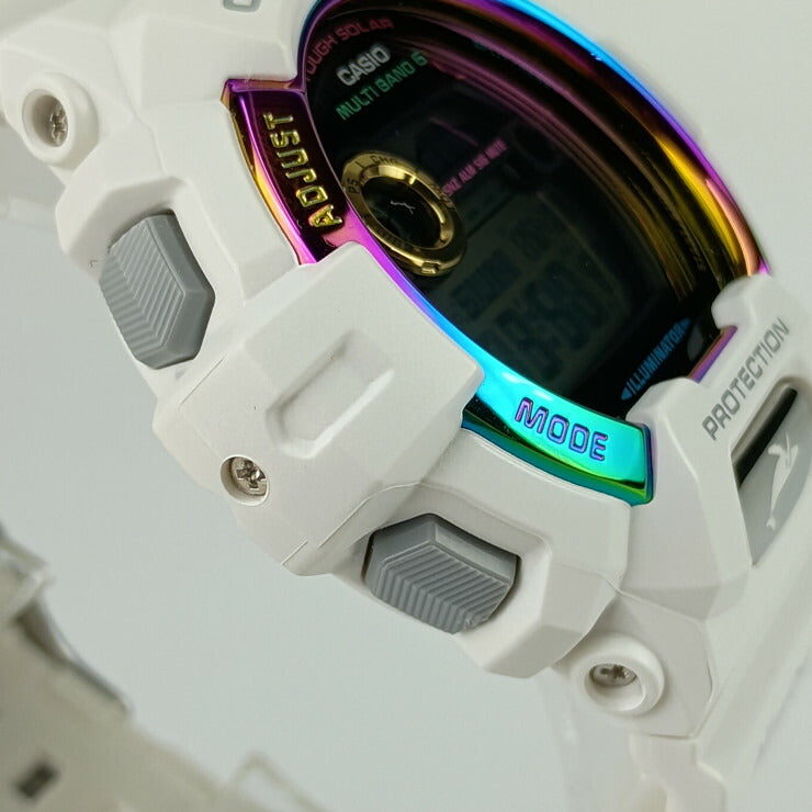 超美品 CASIO カシオ 腕時計 G-SHOCK Gショック アイサーチ・ジャパン コラボレーションモデル GWX-8904K-7JR ホワイト マルチカラー ラバー ステンレス メンズ デジタル ソーラー電波