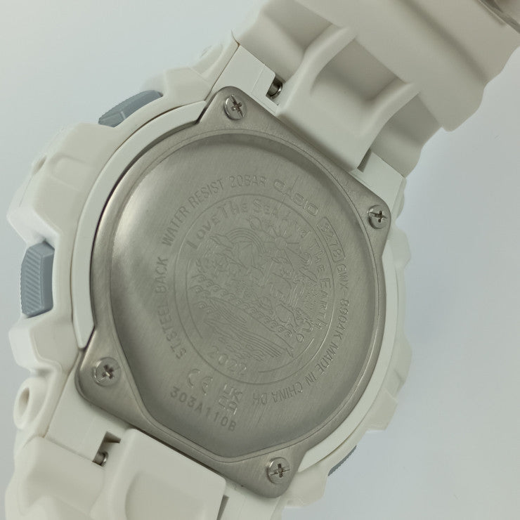 超美品 CASIO カシオ 腕時計 G-SHOCK Gショック アイサーチ・ジャパン コラボレーションモデル GWX-8904K-7JR ホワイト マルチカラー ラバー ステンレス メンズ デジタル ソーラー電波