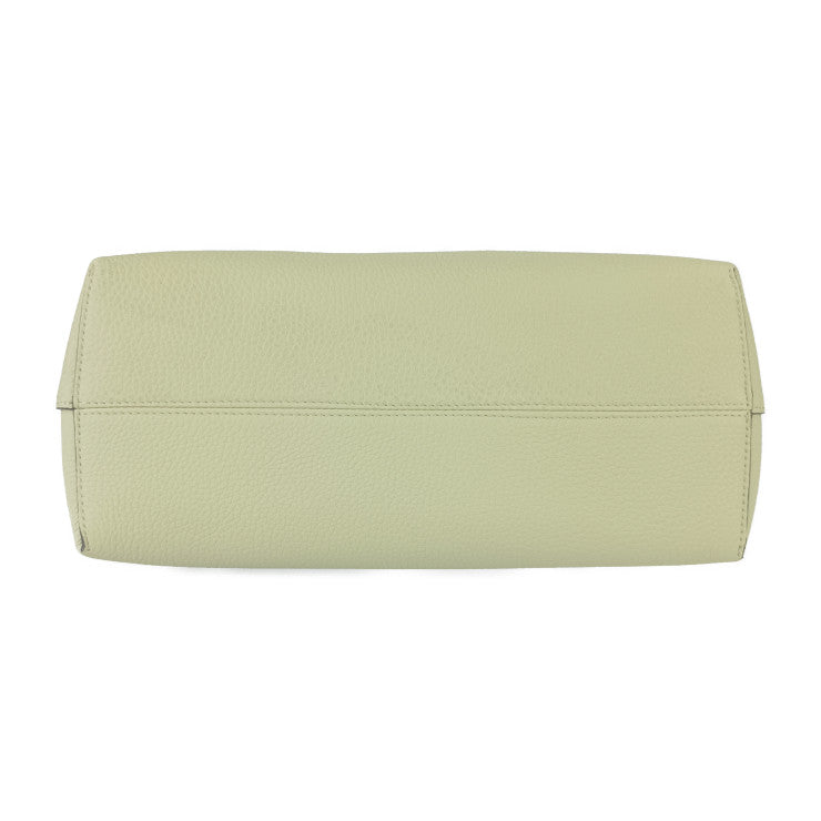 超美品 FENDI フェンディ ハンドバッグ バイ ザ ウェイ セレリア ミディアム 8BL155 ASU2F1GMK セージグリーン シルバー金具 カーフレザー レディース 2WAY ショルダーバッグ ミニボストン