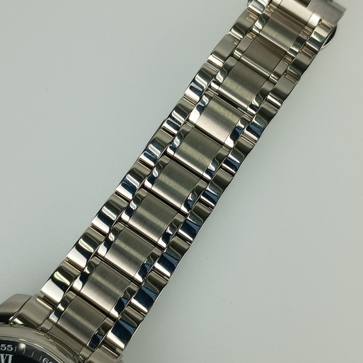 超美品 LONGINES ロンジン 腕時計 マスターコレクション パワーリザーブ L2.908.4.51.6 シルバー ブラック文字盤 ステンレス メンズ 自動巻き 裏スケ