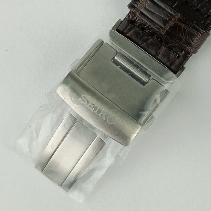 新古未使用展示品 SEIKO セイコー 腕時計 プレザージュ リミテッドエディション SARX063 / 6R35-00C0 シルバー ブラウン 緑琺瑯文字盤 SS クロコダイル メンズ 裏スケ 自動巻き 2000本限定