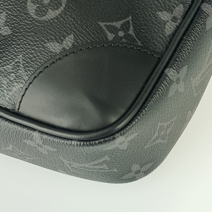 新古未使用展示品 LOUIS VUITTON ルイヴィトン ビジネスバッグ ポルト ドキュマン･ヴォワヤージュ M46457 ブラック グレー シルバー金具 モノグラム･エクリプス キャンバス レザー メンズ 2WAY