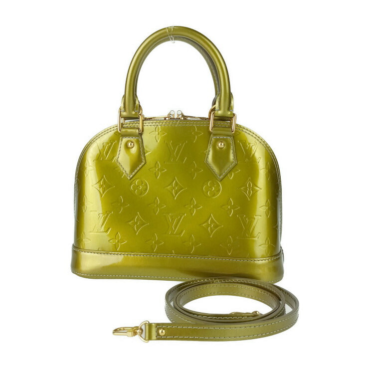 美品 LOUIS VUITTON ルイヴィトン ハンドバッグ アルマBB M91677 グリアールデコ モノグラムヴェルニ・ヴェルニ レディース 2WAY ショルダーバッグ