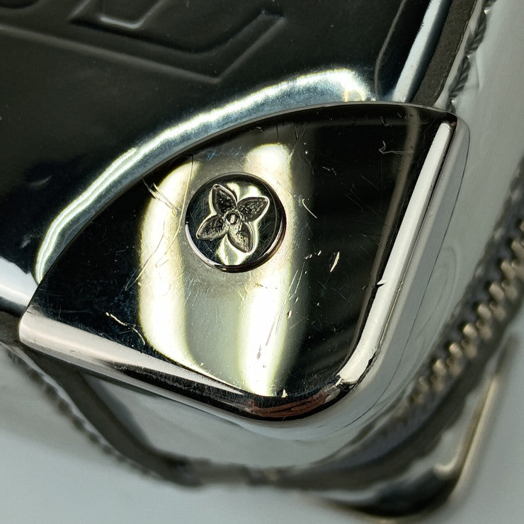 LOUIS VUITTON ルイヴィトン ショルダーバッグ モノグラム ミラー ハンドル ソフトトランク M45885 シルバー PVCコーティングキャンバス メンズ 2WAY ハンドバッグ クロスボディバッグ