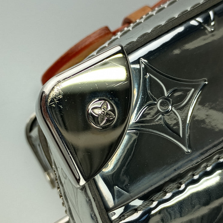 LOUIS VUITTON ルイヴィトン ショルダーバッグ モノグラム ミラー ハンドル ソフトトランク M45885 シルバー PVCコーティングキャンバス メンズ 2WAY ハンドバッグ クロスボディバッグ