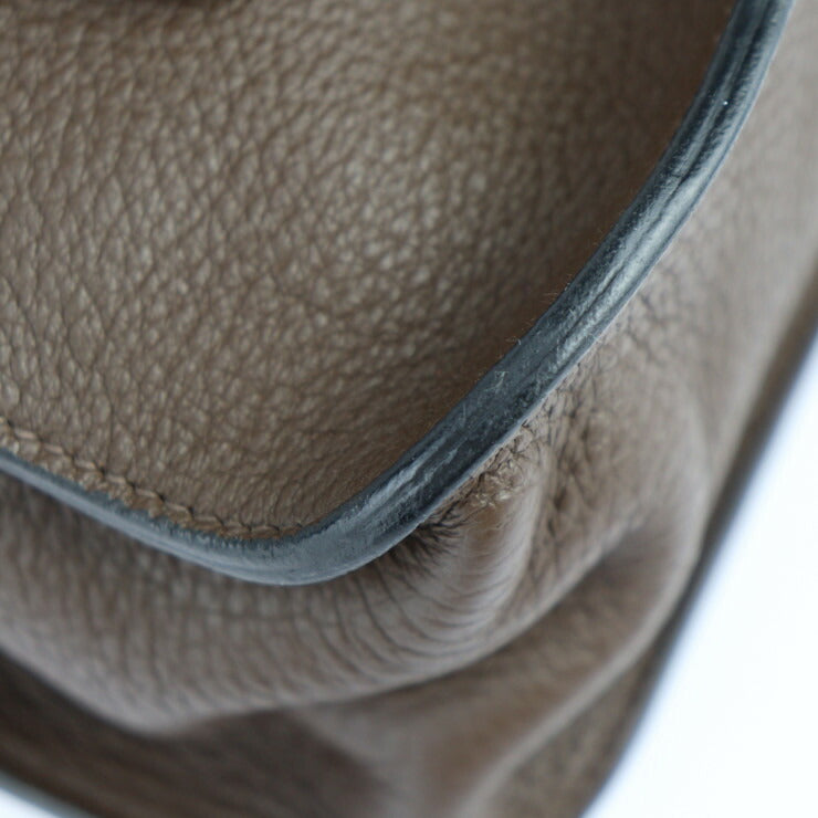 美品 HERMES エルメス マルワリ PM ハンドバッグ - トリヨンクレマンス ブラウン系 シルバー金具 ショルダーバッグ □N刻印