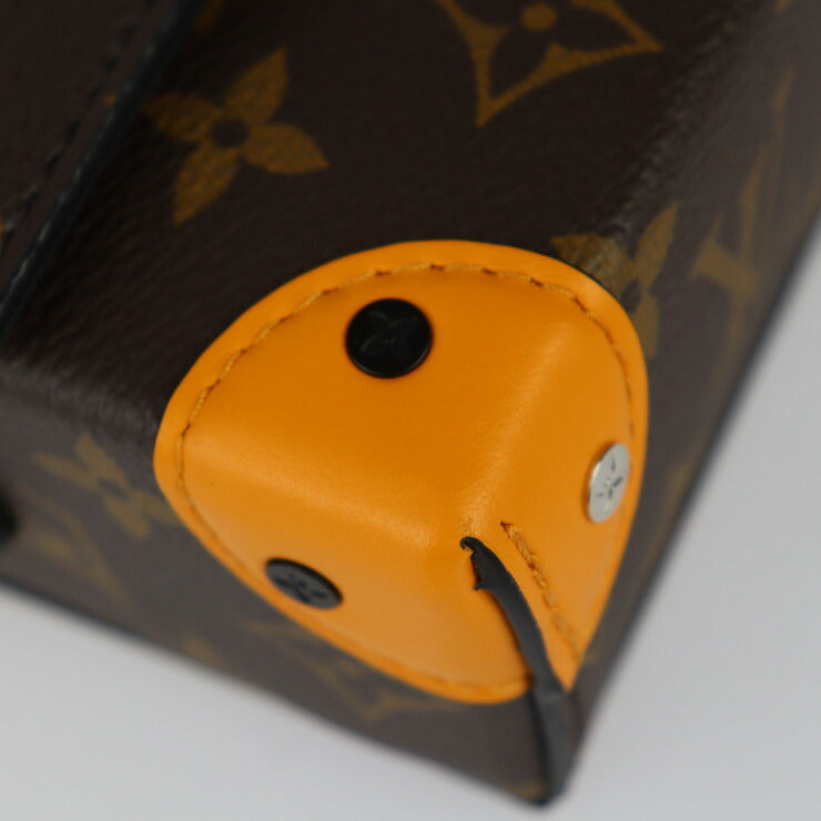超美品 LOUIS VUITTON ルイ ヴィトン スティーマー ウェアラブル ウォレット ショルダーバッグ M82534 モノグラムキャンバス レザー ブラウン ブラック オレンジ ポシェット クロスボディバッグ