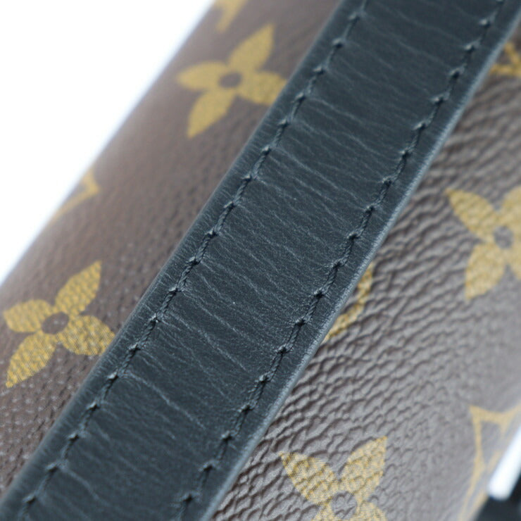 超美品 LOUIS VUITTON ルイ ヴィトン スティーマー ウェアラブル ウォレット ショルダーバッグ M82534 モノグラムキャンバス レザー ブラウン ブラック オレンジ ポシェット クロスボディバッグ