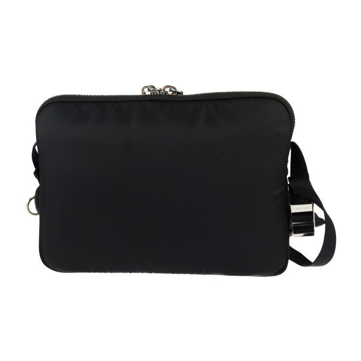 超美品 PRADA プラダ クロスボディバッグ ショルダーバッグ 2VH088 ナイロン ブラック シルバー金具 メッセンジャーバッグ