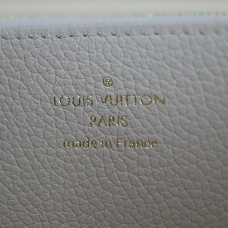 超美品 LOUIS VUITTON ルイ ヴィトン ジッピーウォレット 長財布 M81914 モノグラムアンプラント クリーム ローズトリアノン ゴールド金具 ラウンドファスナー ビトン