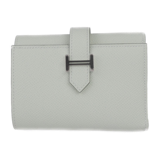 新品未使用展示品 HERMES エルメス ベアン コンビネ 三つ折り財布 - ヴォーエプソン ヴェールフィズ シルバー金具 B刻印