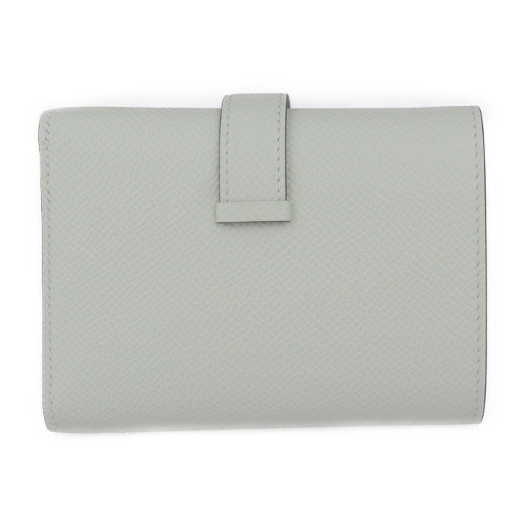 新品未使用展示品 HERMES エルメス ベアン コンビネ 三つ折り財布 - ヴォーエプソン ヴェールフィズ シルバー金具 B刻印